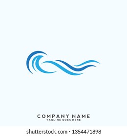 Water wave Logo Template
