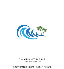 Water wave Logo Template