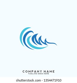 Water wave Logo Template