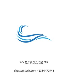 Water wave Logo Template