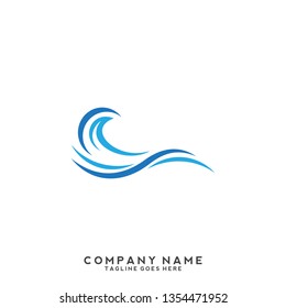 Water wave Logo Template