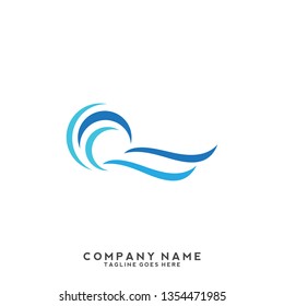 Water wave Logo Template