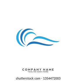 Water wave Logo Template