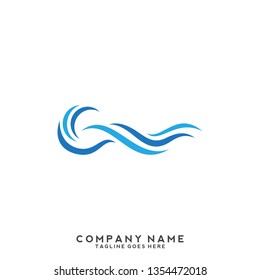 Water wave Logo Template