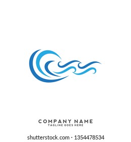 Water wave Logo Template