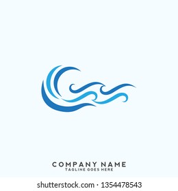 Water wave Logo Template