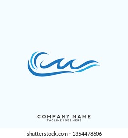 Water wave Logo Template