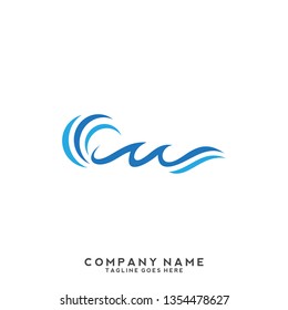 Water wave Logo Template