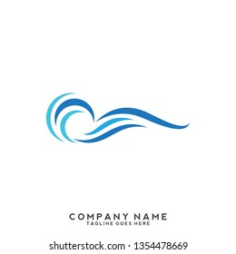 Water wave Logo Template