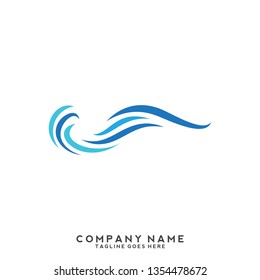 Water wave Logo Template