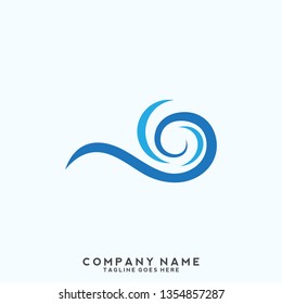 Water wave Logo Template 