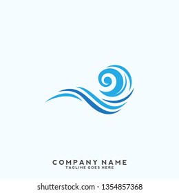 Water wave Logo Template 