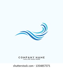 Water wave Logo Template 