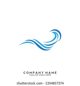 Water wave Logo Template 