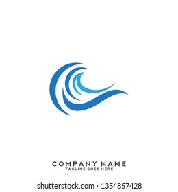 Water wave Logo Template 