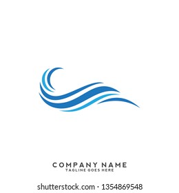 Water wave Logo Template 
