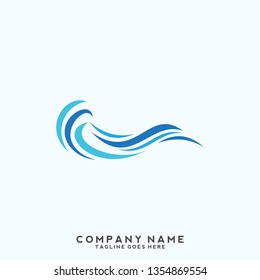 Water wave Logo Template 
