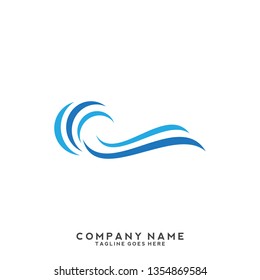 Water wave Logo Template 