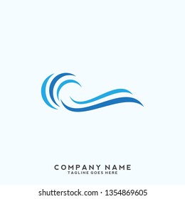 Water wave Logo Template 