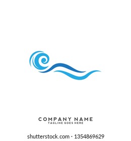 Water wave Logo Template 
