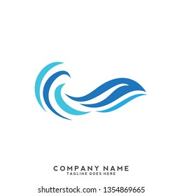 Water wave Logo Template 