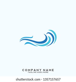 Water wave Logo Template