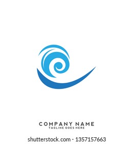 Water wave Logo Template