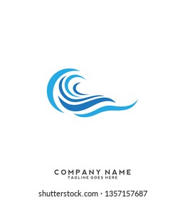 Water wave Logo Template