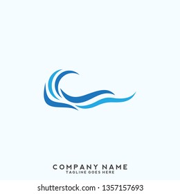 Water wave Logo Template