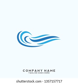 Water wave Logo Template