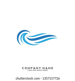 Water wave Logo Template