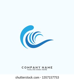 Water wave Logo Template