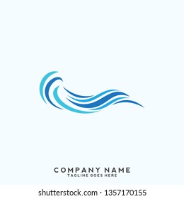 Water wave Logo Template