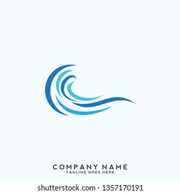 Water wave Logo Template