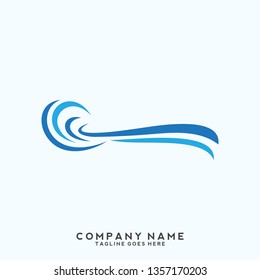 Water wave Logo Template