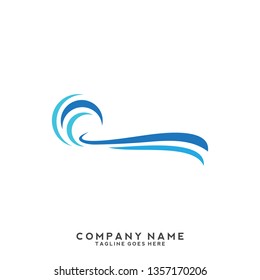 Water wave Logo Template