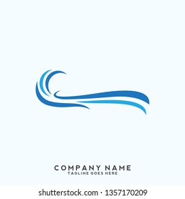 Water wave Logo Template