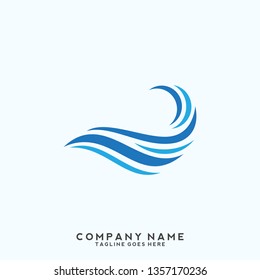 Water wave Logo Template