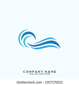 Water wave Logo Template