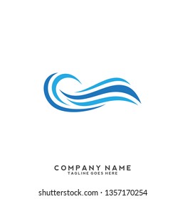 Water wave Logo Template
