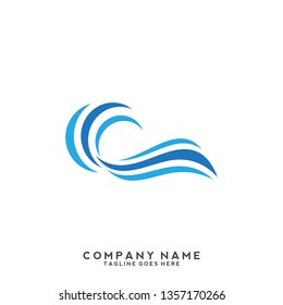 Water wave Logo Template