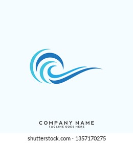 Water wave Logo Template