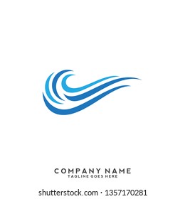 Water wave Logo Template