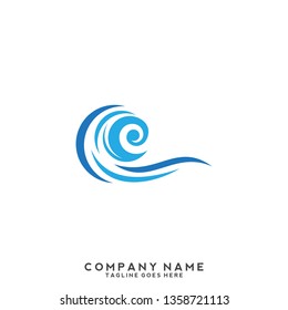 Water wave Logo Template