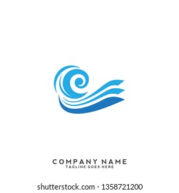 Water wave Logo Template