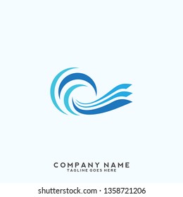 Water wave Logo Template