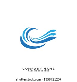 Water wave Logo Template