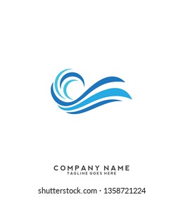 Water wave Logo Template