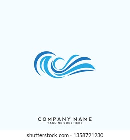 Water wave Logo Template