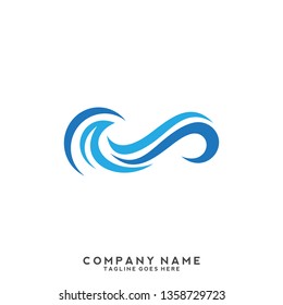 Water wave Logo Template